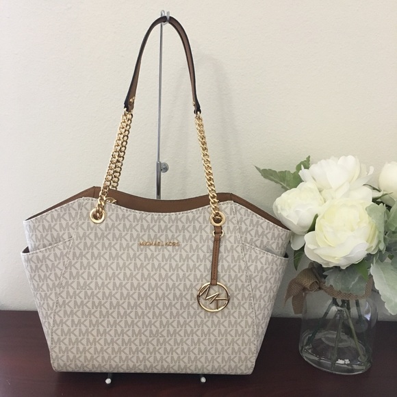 Last one✨Michael Kors jet set large chain tote - Picture 2 of 8